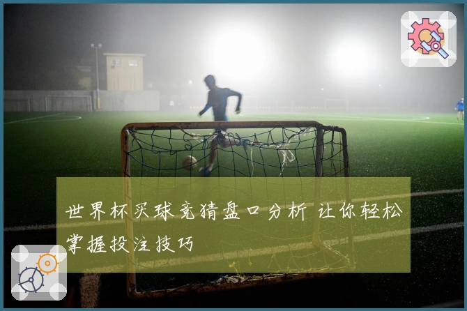 世界杯买球竞猜盘口分析 让你轻松掌握投注技巧